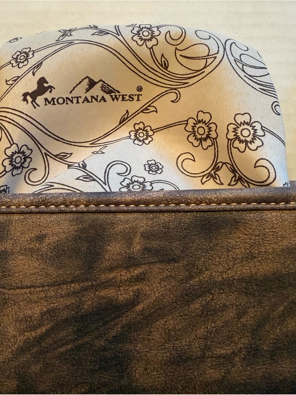 Montana West Western Crossbody Purse Brown Turquoise Embroidered Studded Bag - Picture 8 of 15